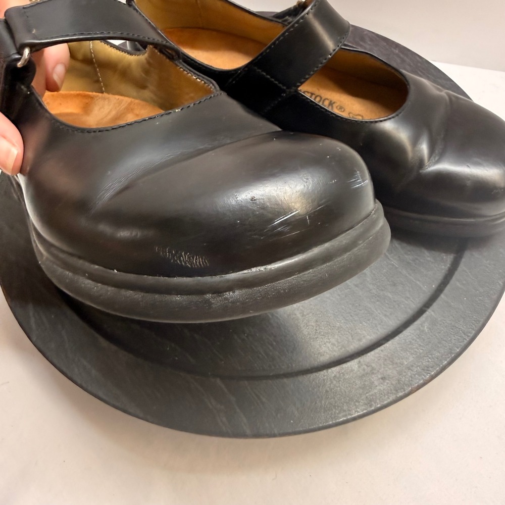 Birkenstock Black Mary Jane Flats with Strap - Picture 11 of 11